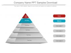 Company name ppt samples download