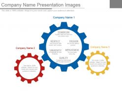 Company name presentation images