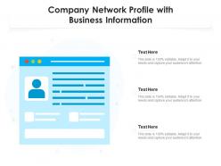 Company Network Profile With Business Information