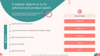 Company Objectives To Be Achieved Post Product Launch Tasks For Effective Launch Event Ppt Rules
