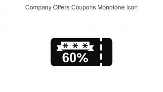 Company Offers Coupons Monotone Icon In Powerpoint Pptx Png And Editable Eps Format