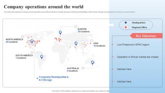 Company Operations Around The World Supply Chain Management And Advanced Planning