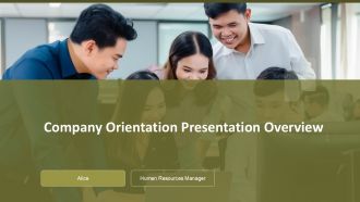 Company Orientation Presentation Overview PPT Example ACP