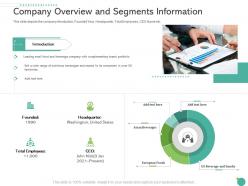 Company overview and segments information raise funding private funding ppt microsoft