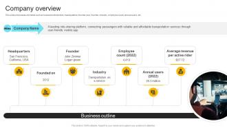 Company Overview Carpool Services Business Model Bundles BMC SS V