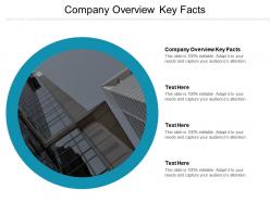 Company overview key facts ppt powerpoint presentation icon tips cpb