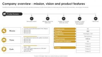 Company Overview Mission Vision Seo Content Plan To Improve Website Traffic Strategy SS V