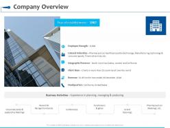 Company Overview Revenue Ppt Powerpoint Presentation Summary Templates