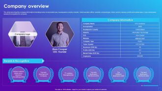 Company Overview Software Company Profile Ppt Clipart