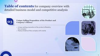 Company Overview With Detailed Business Model And Competitive Analysis Powerpoint Presentation Slides Best Impactful