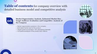 Company Overview With Detailed Business Model And Competitive Analysis Powerpoint Presentation Slides Colorful Impactful