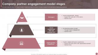 Company Partner Engagement Model Stages