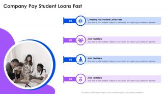 Company Pay Student Loans Fast In Powerpoint And Google Slides Cpb