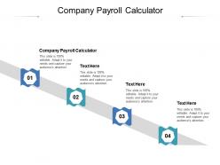 Company payroll calculator ppt powerpoint presentation summary topics cpb