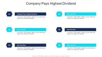 Company Pays Highest Dividend In Powerpoint And Google Slides Cpb