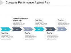 Company performance against plan ppt powerpoint presentation file slide download cpb
