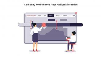 Company Performance Gap Analysis Illustration