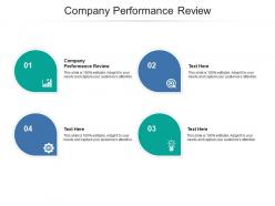 Company performance review ppt powerpoint presentation layouts clipart cpb
