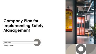 Company Plan For Implementing Safety Management PPT Template AT