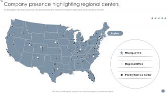 Company Presence Highlighting Regional Centers Global Facility Management Services
