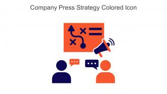 Company Press Strategy Colored Icon In Powerpoint Pptx Png And Editable Eps Format