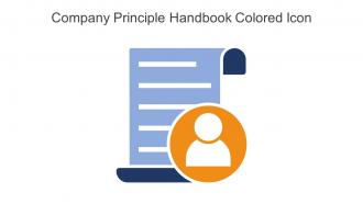 Company Principle Handbook Colored Icon In Powerpoint Pptx Png And Editable Eps Format