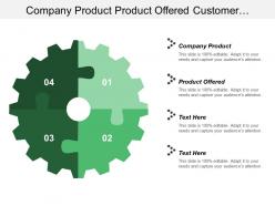 Company product product offered customer relationship customer service