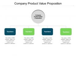 Company product value proposition ppt powerpoint presentation portfolio influencers cpb