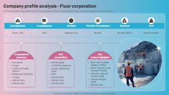 Company Profile Analysis Fluor Corporation Global Construction Industry Market Analysis
