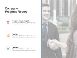 Company progress report ppt powerpoint presentation styles templates cpb