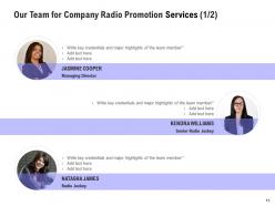 Company Radio Promotion Proposal Powerpoint Presentation Slides