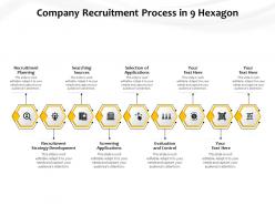 Company recruitment process in 9 hexagon