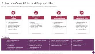 Company Reorganization Process Problems In Current Roles And Responsibilities