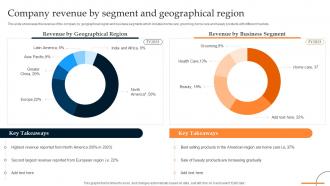 Company Revenue By Segment And Geographical Region Retail Manufacturing Business