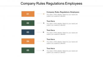 Company rules regulations employees ppt powerpoint presentation professional cpb