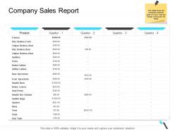 Company Sales Report Business Operations Management Ppt Graphics