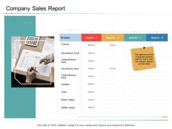 Company sales report organizational management ppt powerpoint show slides