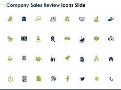 Company sales review icons slide success dollar d93 ppt powerpoint presentation ideas deck