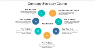 Company secretary course ppt powerpoint presentation ideas graphics tutorials cpb