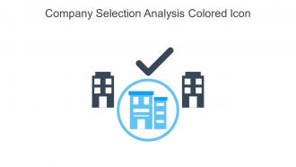 Company Selection Analysis Colored Icon In Powerpoint Pptx Png And Editable Eps Format