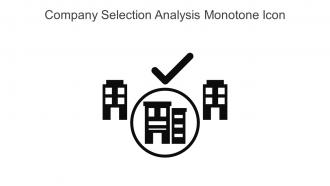 Company Selection Analysis Monotone Icon In Powerpoint Pptx Png And Editable Eps Format