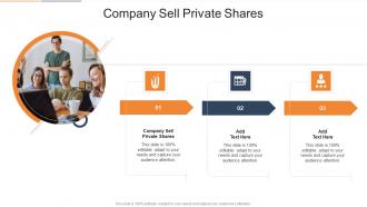 Company Sell Private Shares In Powerpoint And Google Slides Cpb