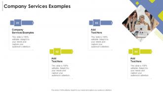 Company Services Examples In Powerpoint And Google Slides Cpb