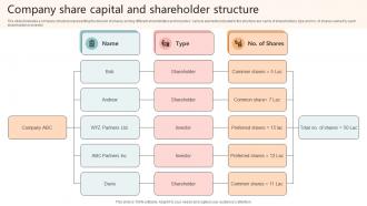 Company Share Capital And Shareholder Structure