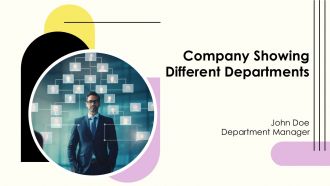 Company Showing Different Departments PPT Presentation AT