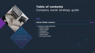 Company Social Strategy Guide Powerpoint Presentation Slides