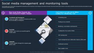 Company Social Strategy Guide Social Media Management And Monitoring Tools