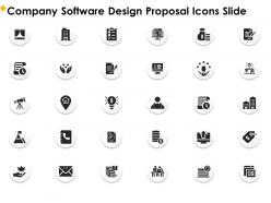 Company software design proposal icons slide ppt file design