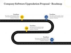 Company software upgradation proposal roadmap ppt powerpoint presentation file sample