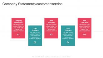 Company Statements customer service In Powerpoint And Google Slides Cpb